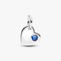 Engravable heart sterling silver dangle with princ 794295C09 (High Resolution)