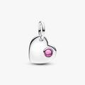 Engravable heart sterling silver dangle 794295C10 (High Resolution)