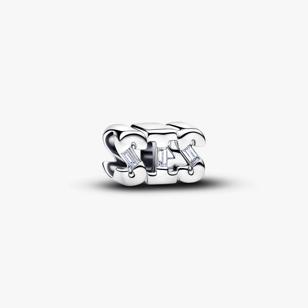 SIS sterling silver charm with clear cubic zirconi 794454C01 (High Resolution)