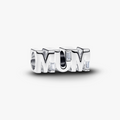 MUM sterling silver charm with clear cubic zirconi 794455C01 (High Resolution)
