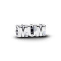 MUM sterling silver charm with clear cubic zirconi 794455C01
