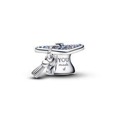 Graduation cap sterling silver charm with stellar  794461C01