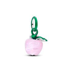 Apple sterling silver dangle with clear cubic zirc 794485C01