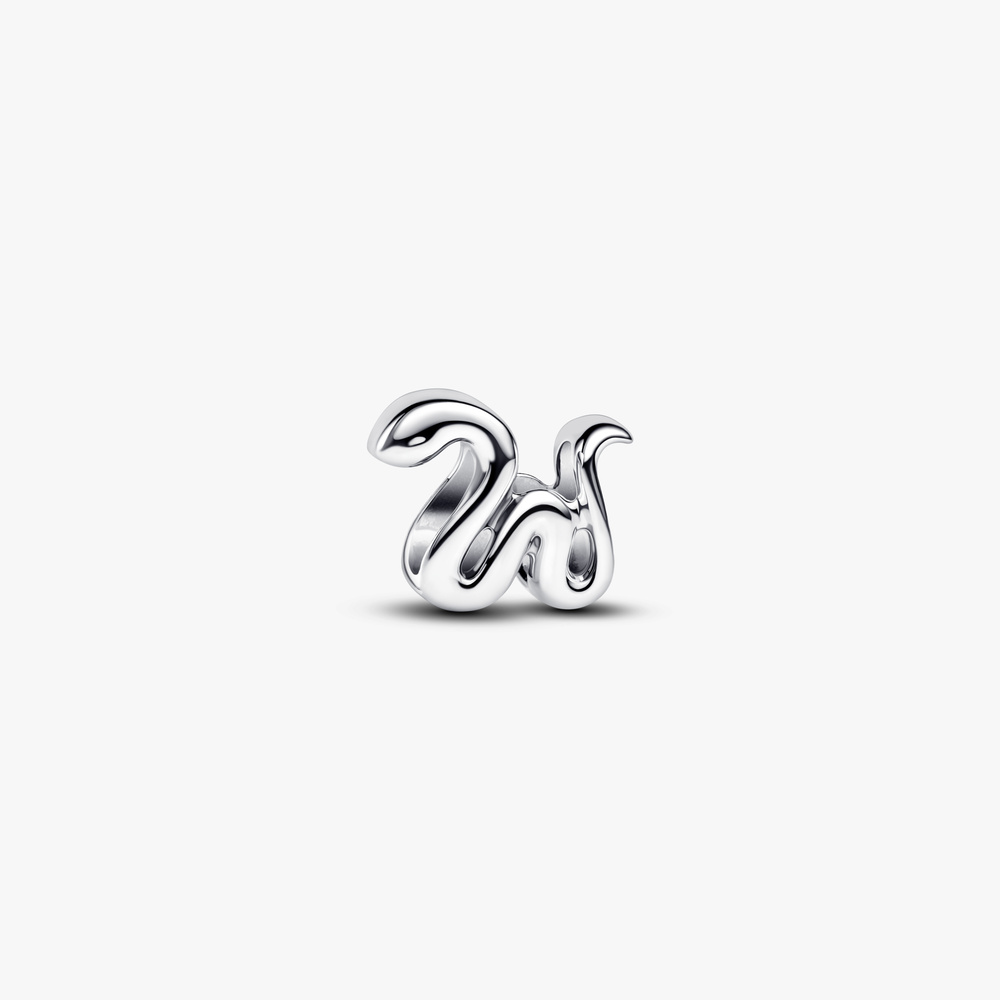 Snake sterling silver mini charm (High Resolution)