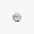 Textured ladybird sterling silver mini charm (High Resolution)