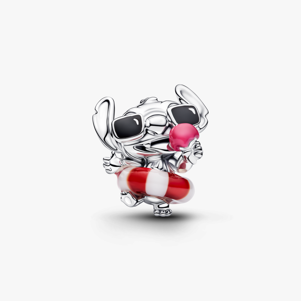 Disney Stitch sterling silver charm with white and 794642C01 (High Resolution)