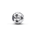 Soccer ball sterling silver charm with black cryst 794710C01