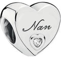 Nan's Love Silver Charm w CZ 797031CZ