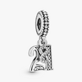 21 Years of Love Silver Hanging Charm w CZ 797263CZ (High Resolution)