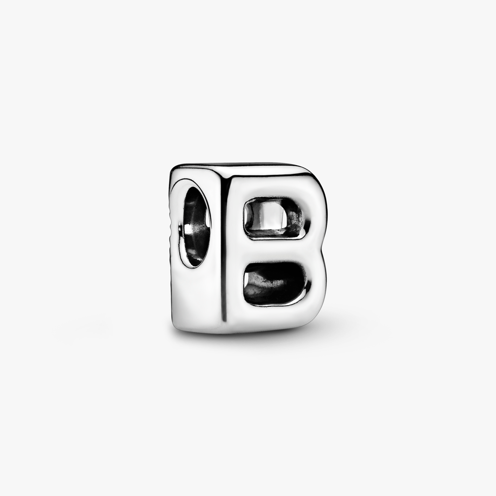 Letter B Silver Charm 797456 (High Resolution)