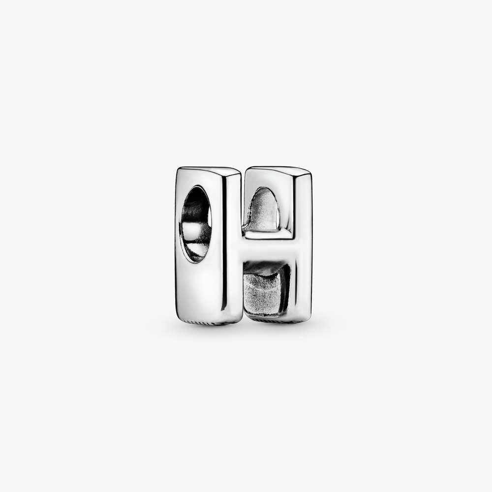Letter H Silver Charm 797462 (High Resolution)