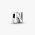 Letter N Silver Charm 797468 (High Resolution)