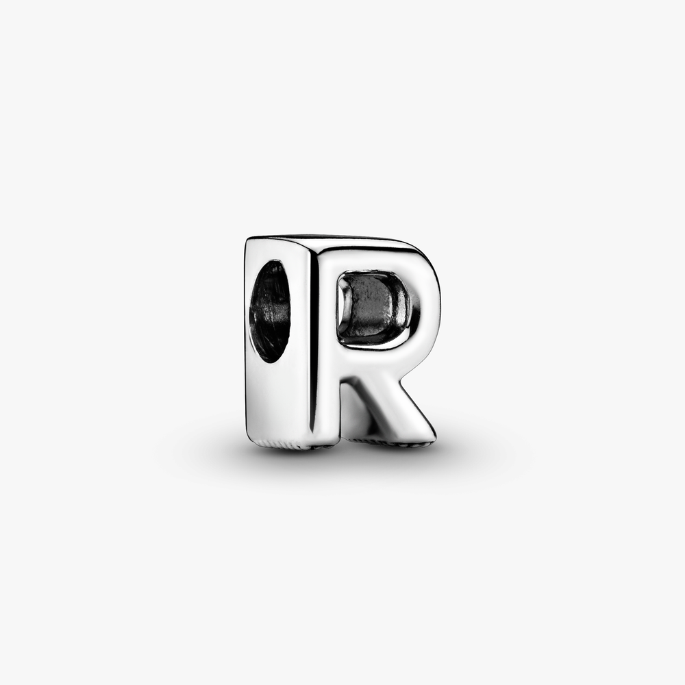 Letter R Silver Charm 797472 (High Resolution)