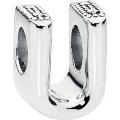 Letter U Silver Charm 797475
