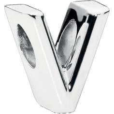Letter V Silver Charm 797476