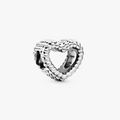 Beaded Heart Silver Charm 797516 (High Resolution)