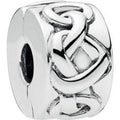 Knotted Hearts Silver Clip 798035
