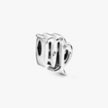 Virgo Zodiac Silver Charm w CZ 798417C01 (High Resolution)