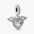 Heart   Wings Silver Hangin Charm w CZ 798485C01 (High Resolution)