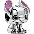 Disney Stitch Silver Charm w Purple & Black Enamel 798844C01