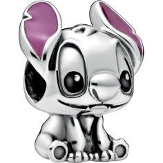 Disney Stitch Silver Charm w Purple & Black Enamel 798844C01