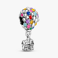 Disney Up House & Balloons Silver Charm w Mixed En 798962C01 (High Resolution)