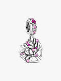 Family Tree Silver Hanging Charm w Fancy Fairytale 799153C01