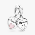 Mother & Daughter Hearts Silver Hanging 799187C01 (High Resolution)