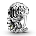 Kiwi & Fern Leaf Silver Charm w Light Gr 799278C01