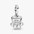 Hearts   Paw Print Hanging Silver Charm 799360C00 (High Resolution)