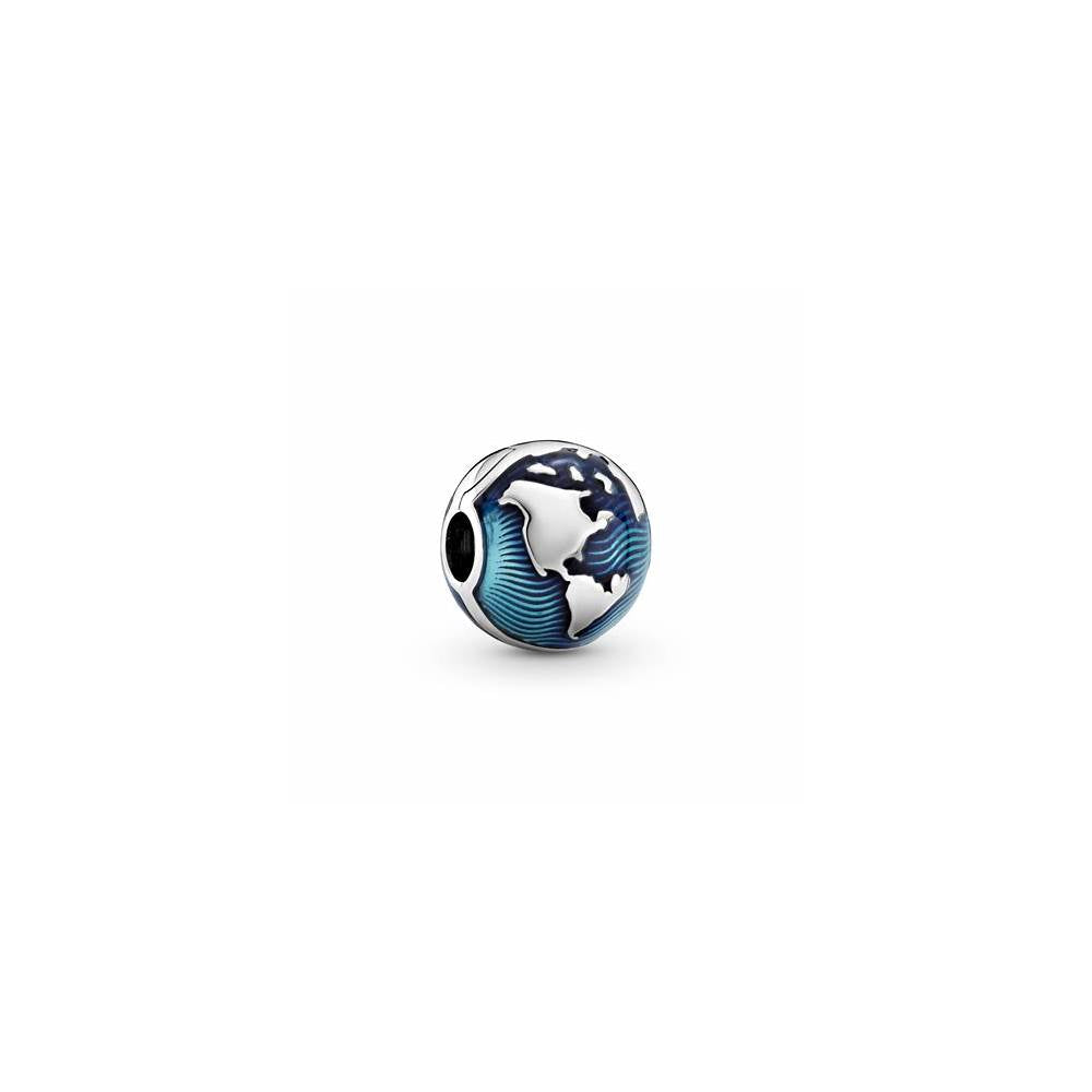 Blue Globe Clip Charm (High Resolution)
