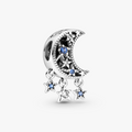 Moon and star sterling silver charm with 799643C01 (High Resolution)