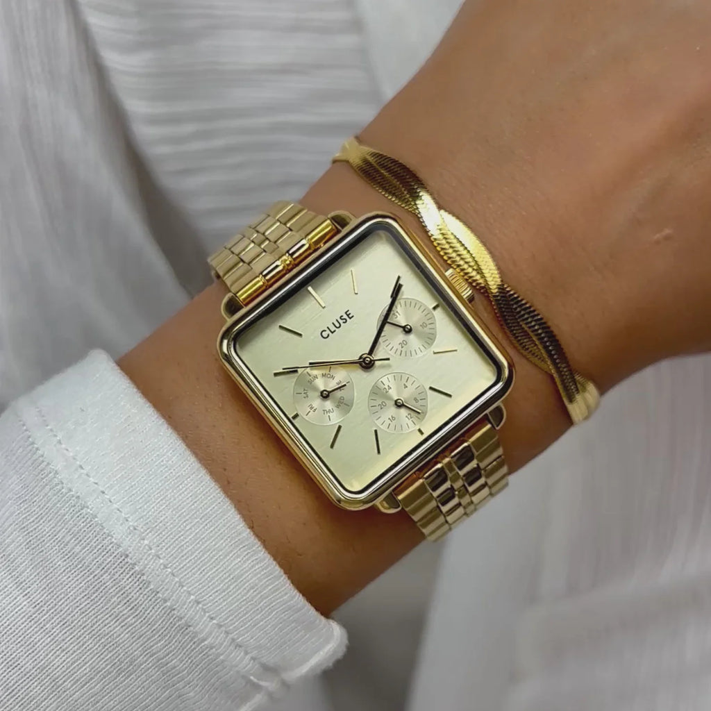 Cluse - La Tetragone Multifunction Full Gold Link CW13801