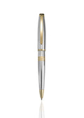 Chrome Luxe: Chrome Barrel & Cap, Gold Plated Bands and Clip 800-07