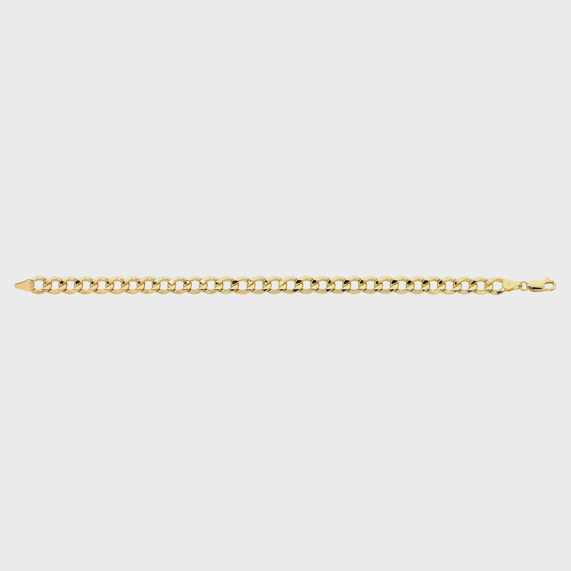 9ct Gold Silver Filled 19cm Bracelet M3301