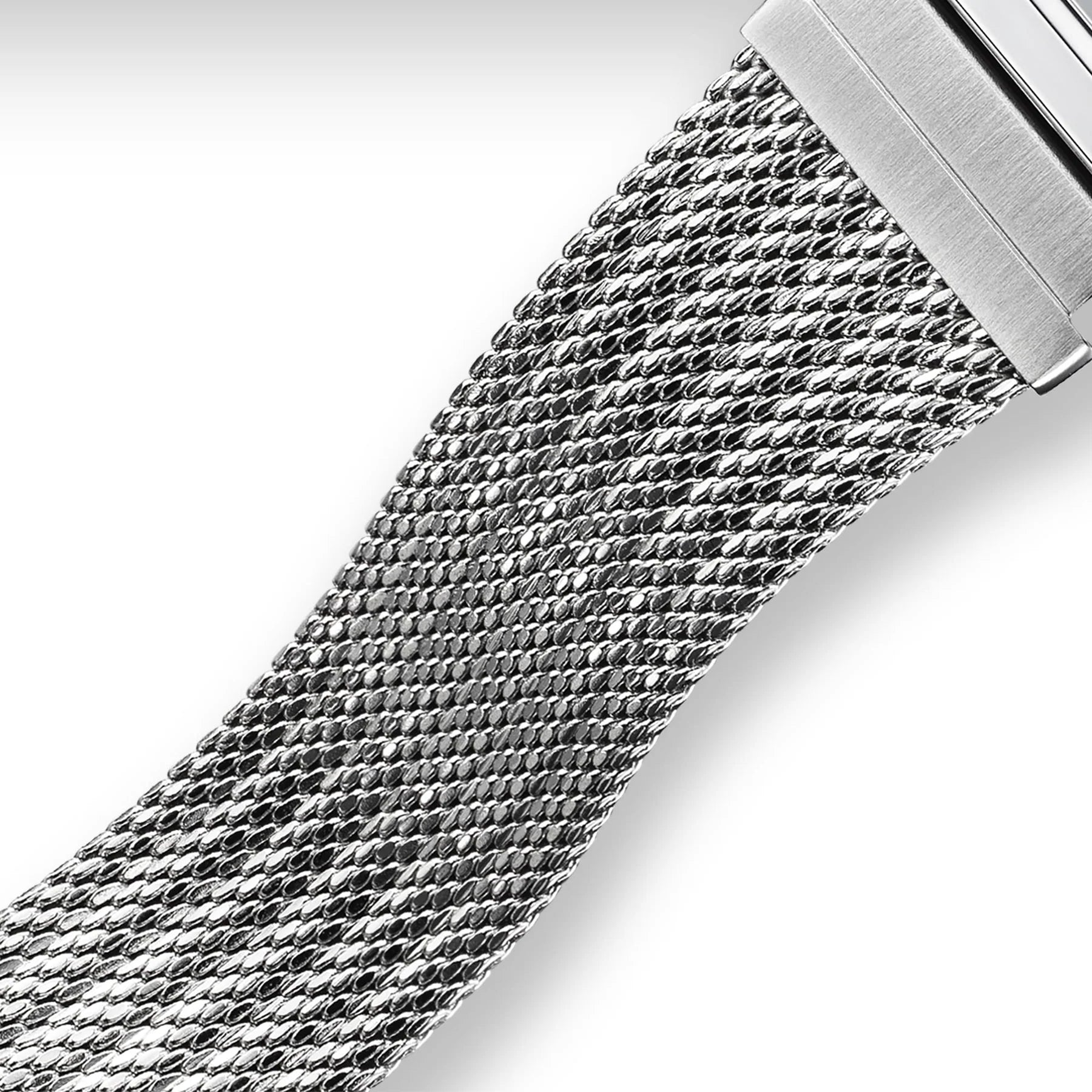 Casio Digital Mesh Band, Green Face, Stainless Steel A158WEM-3D