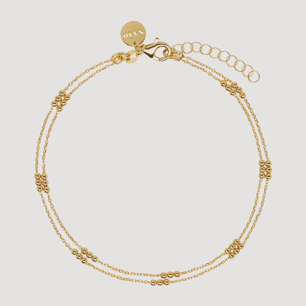 Halcyon Anklet - 14k gold plated Sterling Silver A6988