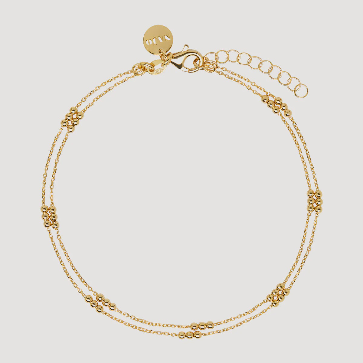 Halcyon Anklet - 14k gold plated Sterling Silver A6988