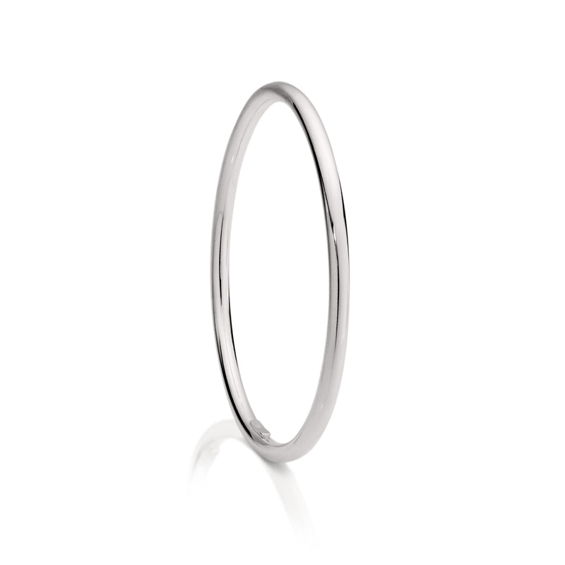 Silver 4mm golf bangle 70mm