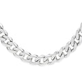 Silver curb chain