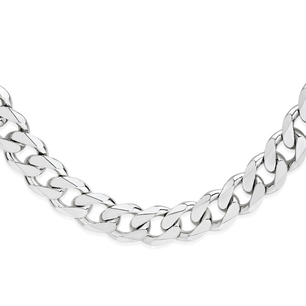 Silver curb chain