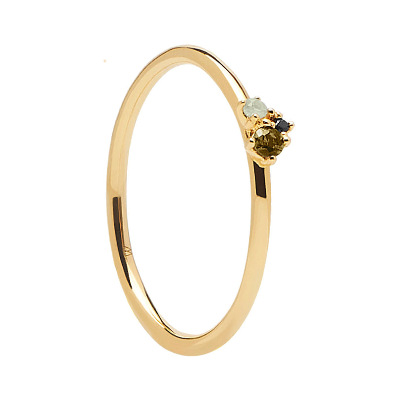 PDPAOLA Lime Blush Gold Ring