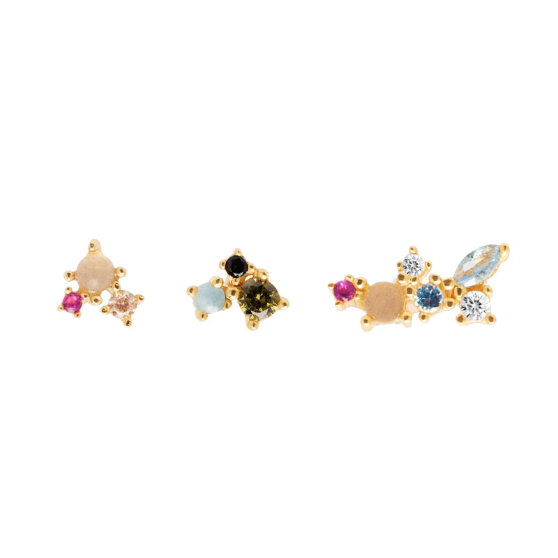 PDPAOLA La Palette Gold Earrings