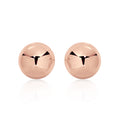 9ct rose gold 7mm ball studs
