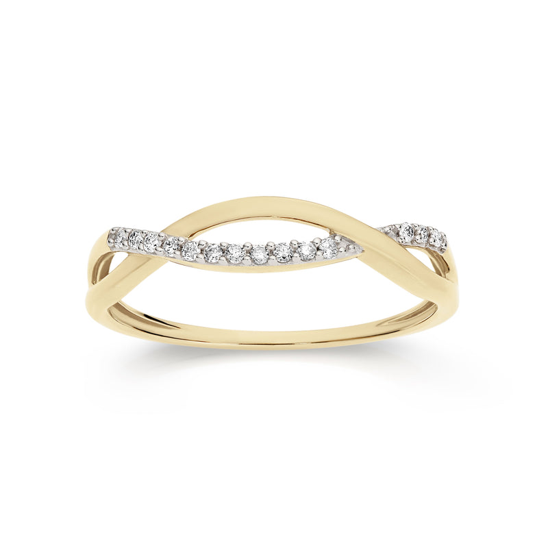 9ct 0.07ct diamond ring