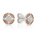 9ct 0.10ct Natural Australian Pink Diamond Studs