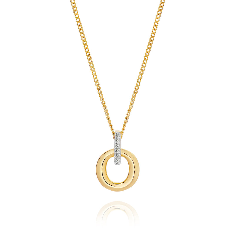 9ct diamond slider pendant