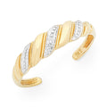 9Ct Gold Diamond Set Toe Ring