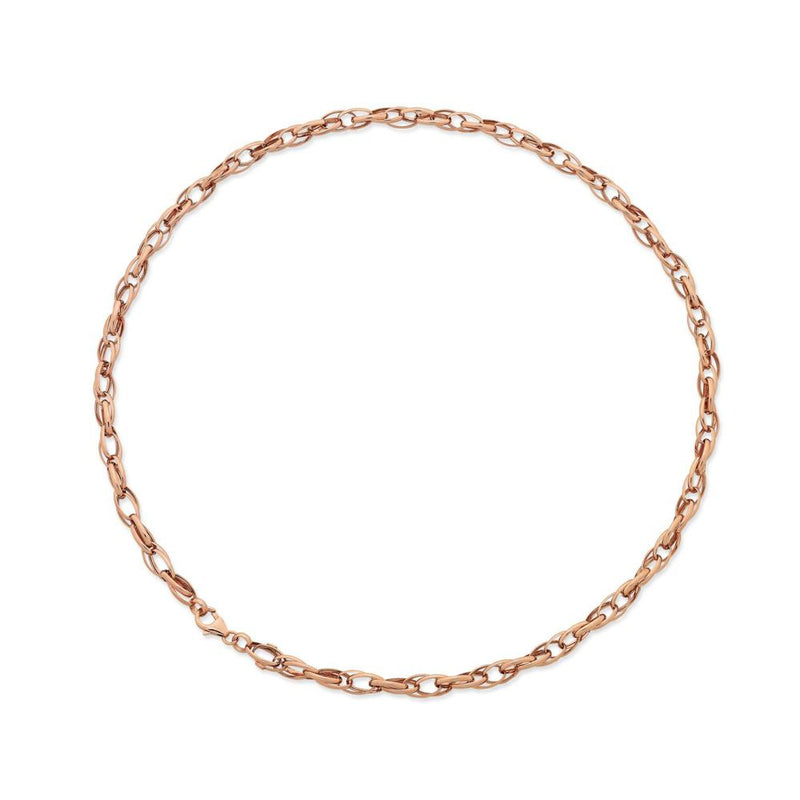 9Ct Rose Gold Silver Filled 50Cm Chain