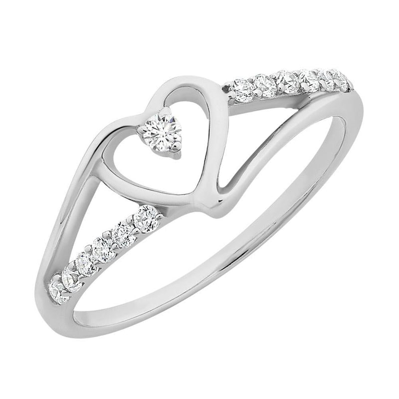 Sterling Silver Cubic Zirconia Ring